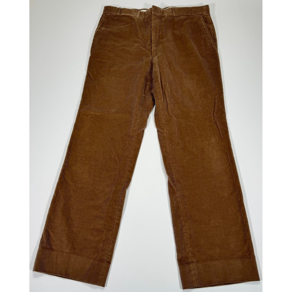 Vintage Higgins Corduroy Pants Mens 38x32 Brown Straight Leg USA Preppy